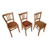 Set of 3 bistro chair style luterma / Baumann