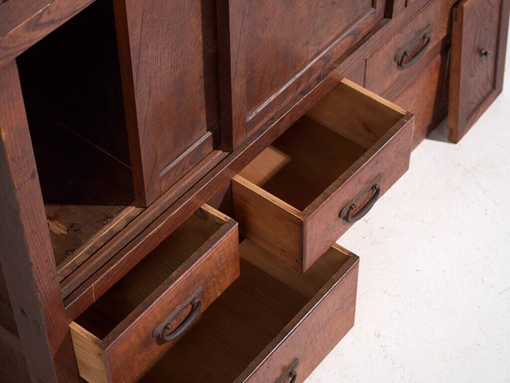 Antique Japanese Mizuya tansu cabinet – Taishō / Shōwa Period (c.1912-1945) #38
