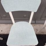 4 baumann chairs wood and formica 1960