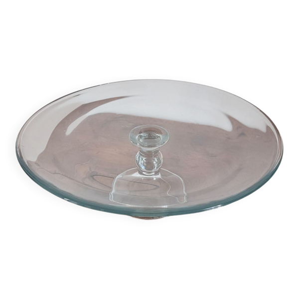 Présentoir en verre monté sur pied