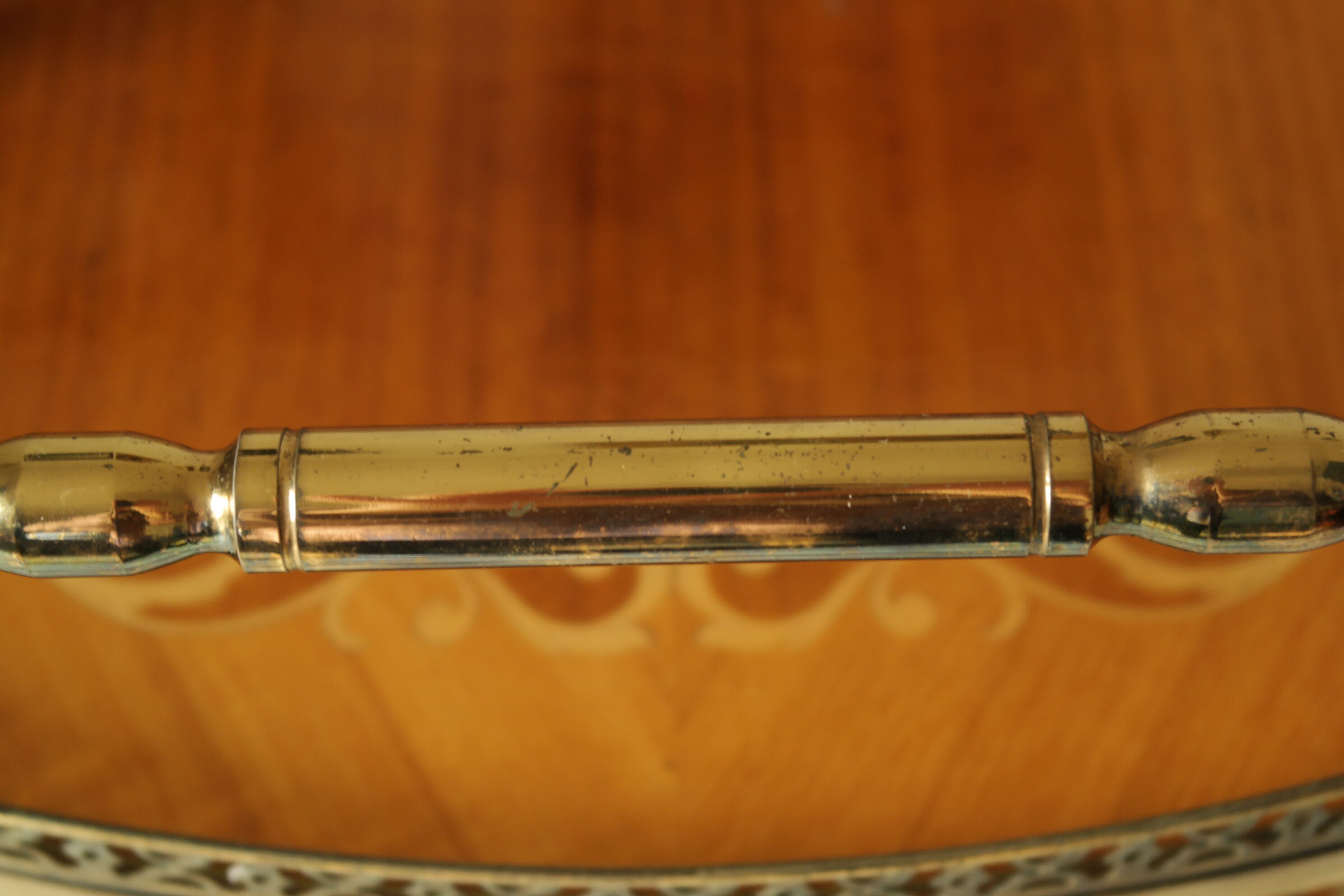 Desserte bar vintage in mahogany marquetry