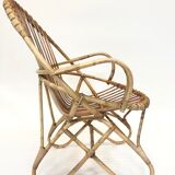 Rohe Noordwolde rattan chair, 1960, Netherlands