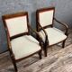 Pair of Empire period mahogany dolphin armchairs circa 1810