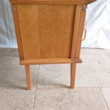 Light oak bedside table