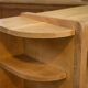 Art Deco modernist oak shelf from the 1940s.