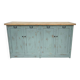 1950s wooden sideboard with blue patina