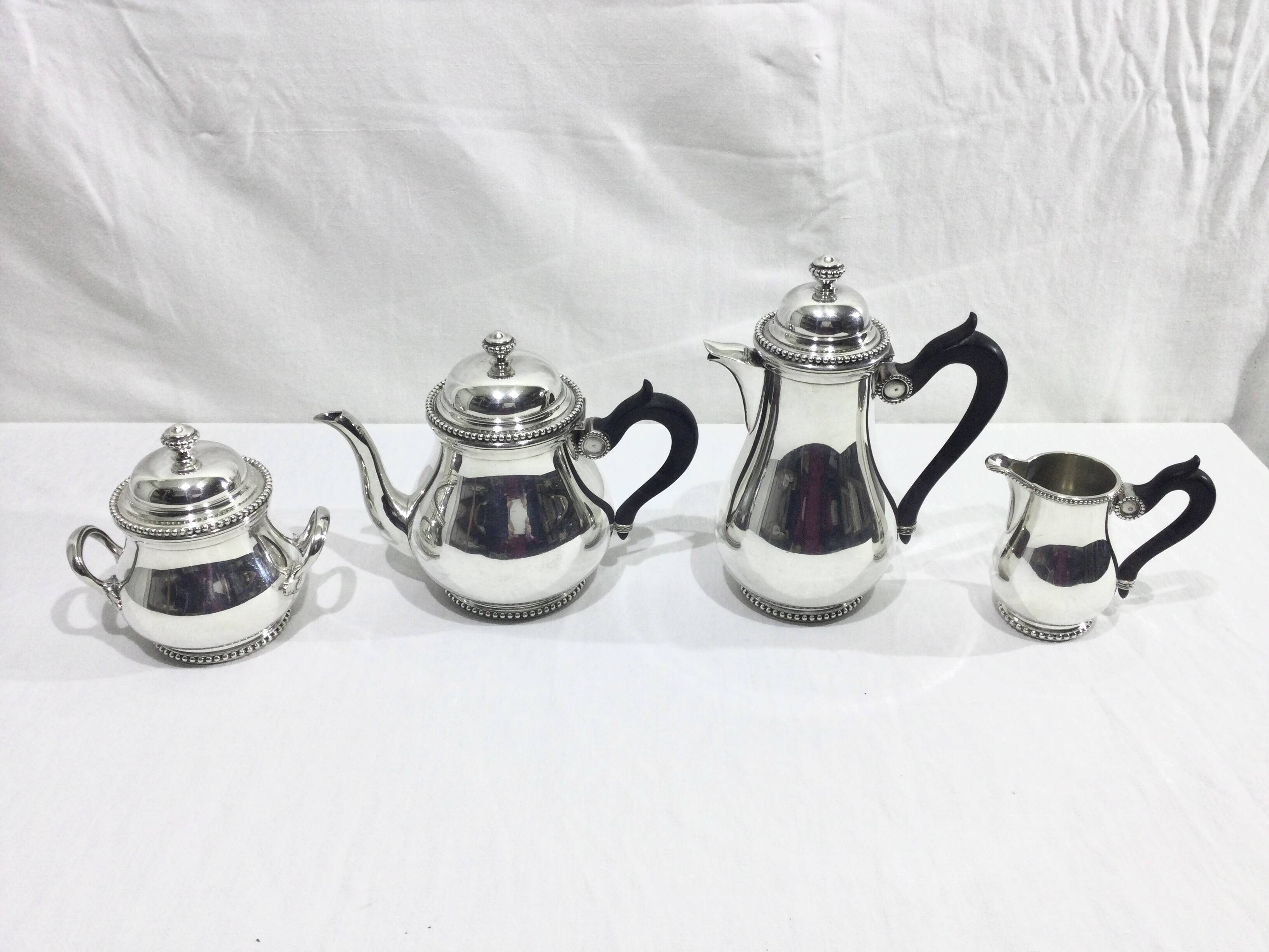 Tea Coffee Service in silver metal