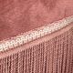 Pink velvet toad armchair 1970