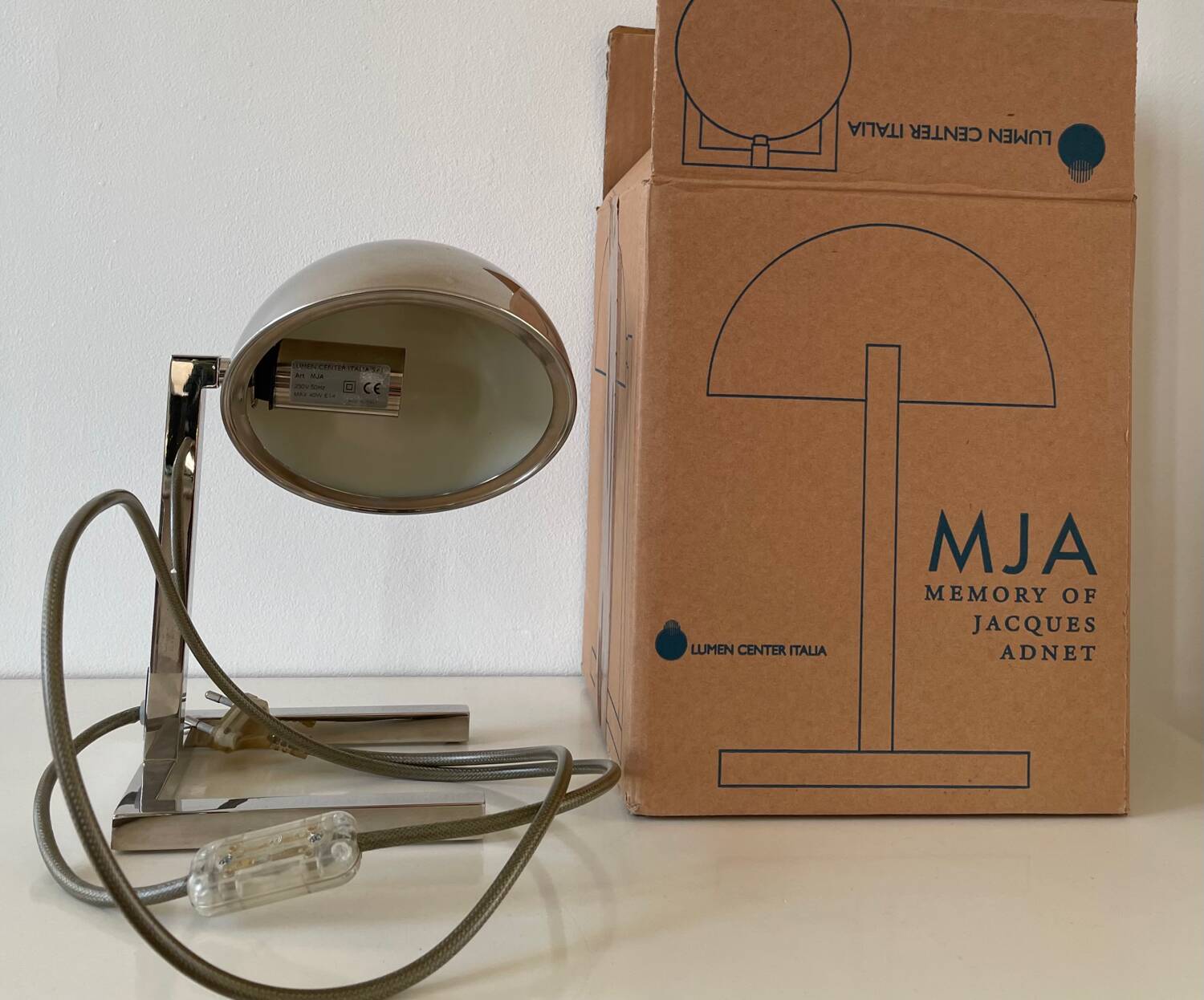 Lamp Lumen Italy MJA Jacques Adnet