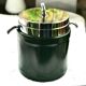 Ice bucket 1970 green leather