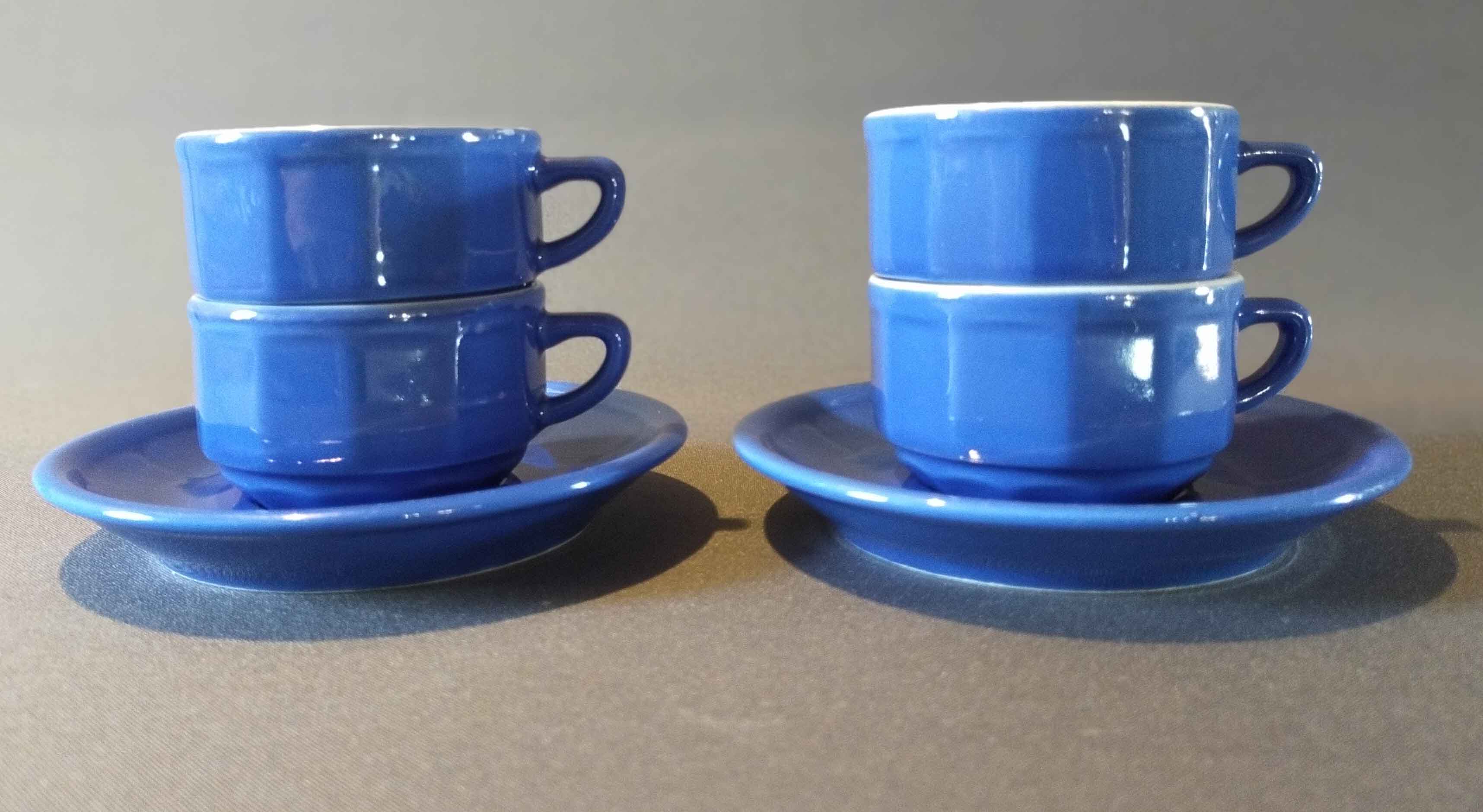 Blue Apilco Cups