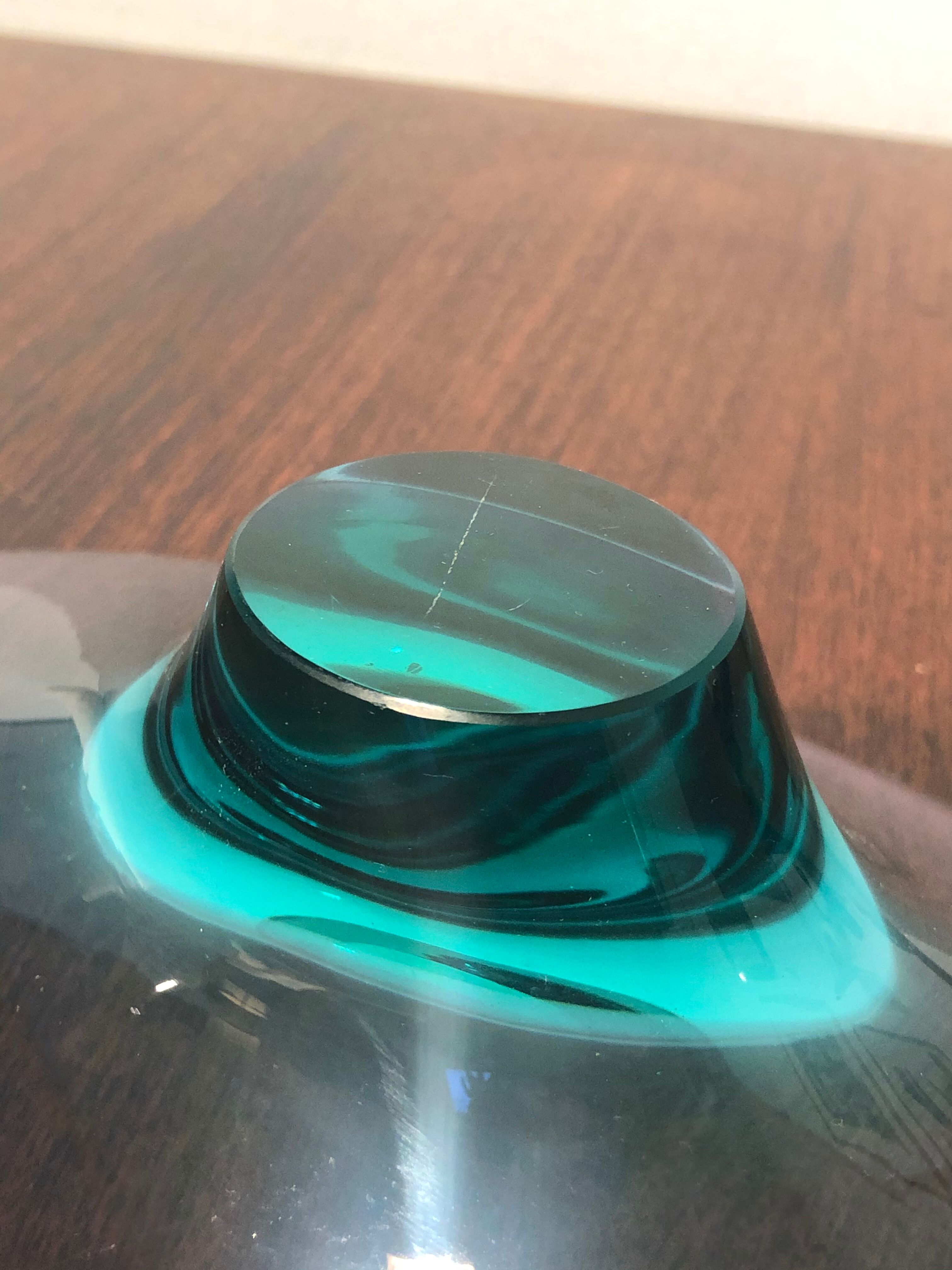 Murano free-form glass cup from the 1950s