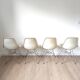 Vintage set of 4 fiberglass dining chairs by Eames – Herman Miller