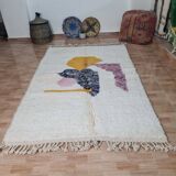 Handmade wool Berber rug 250 x 150 cm