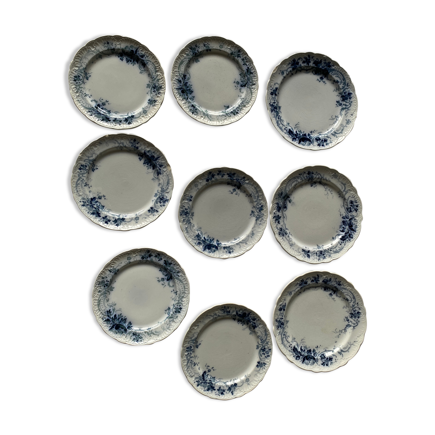 Old Villeroy and Boch entremet plates