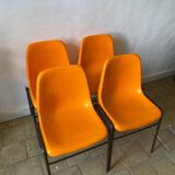 Orange chairs x4