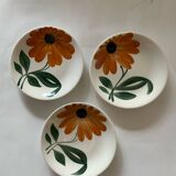 Suite de 3 assiettes vintage
