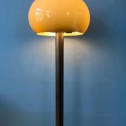 Vintage mushroom floor lamp in brown acrylic glass