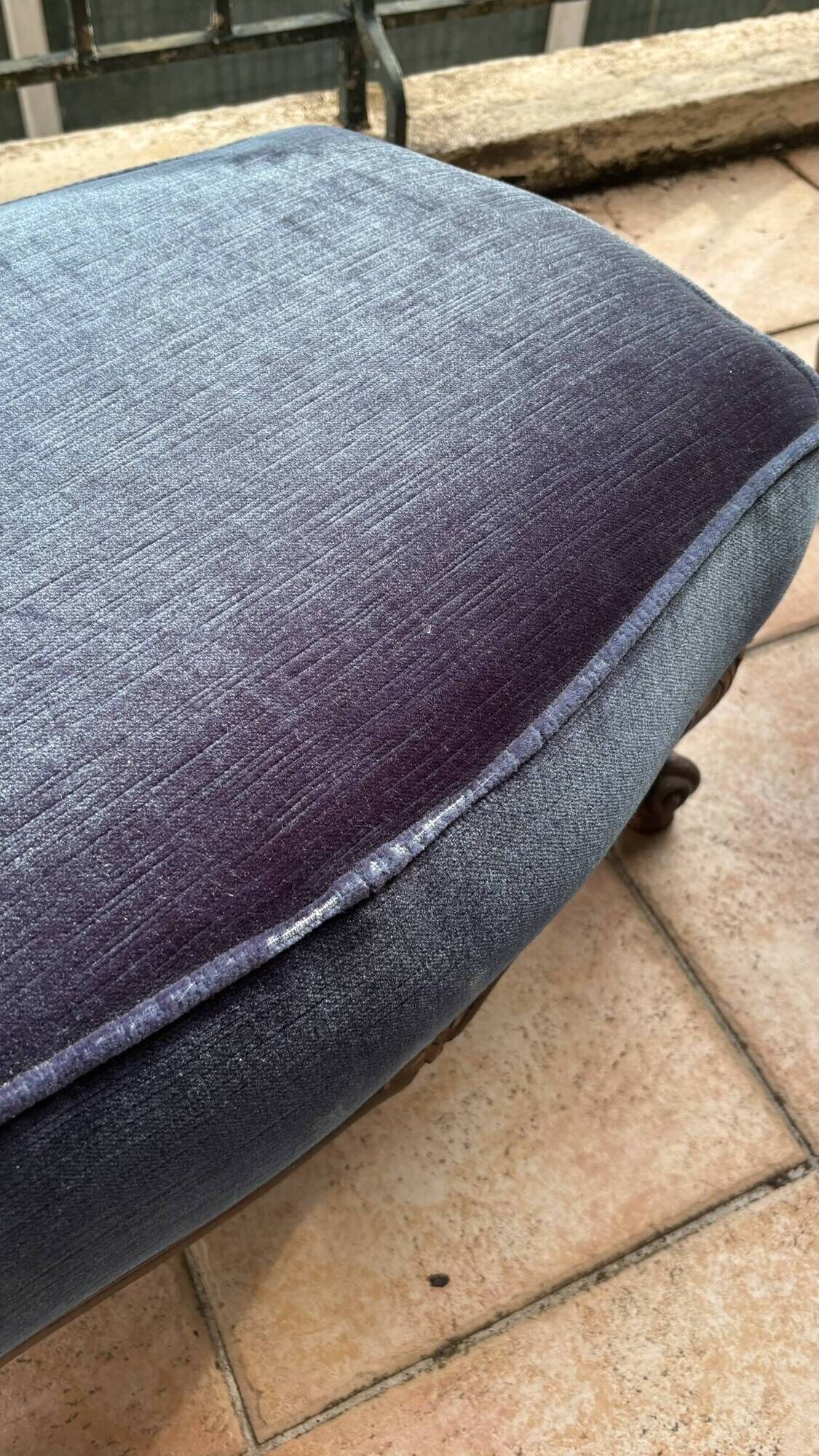 armchair with footrest