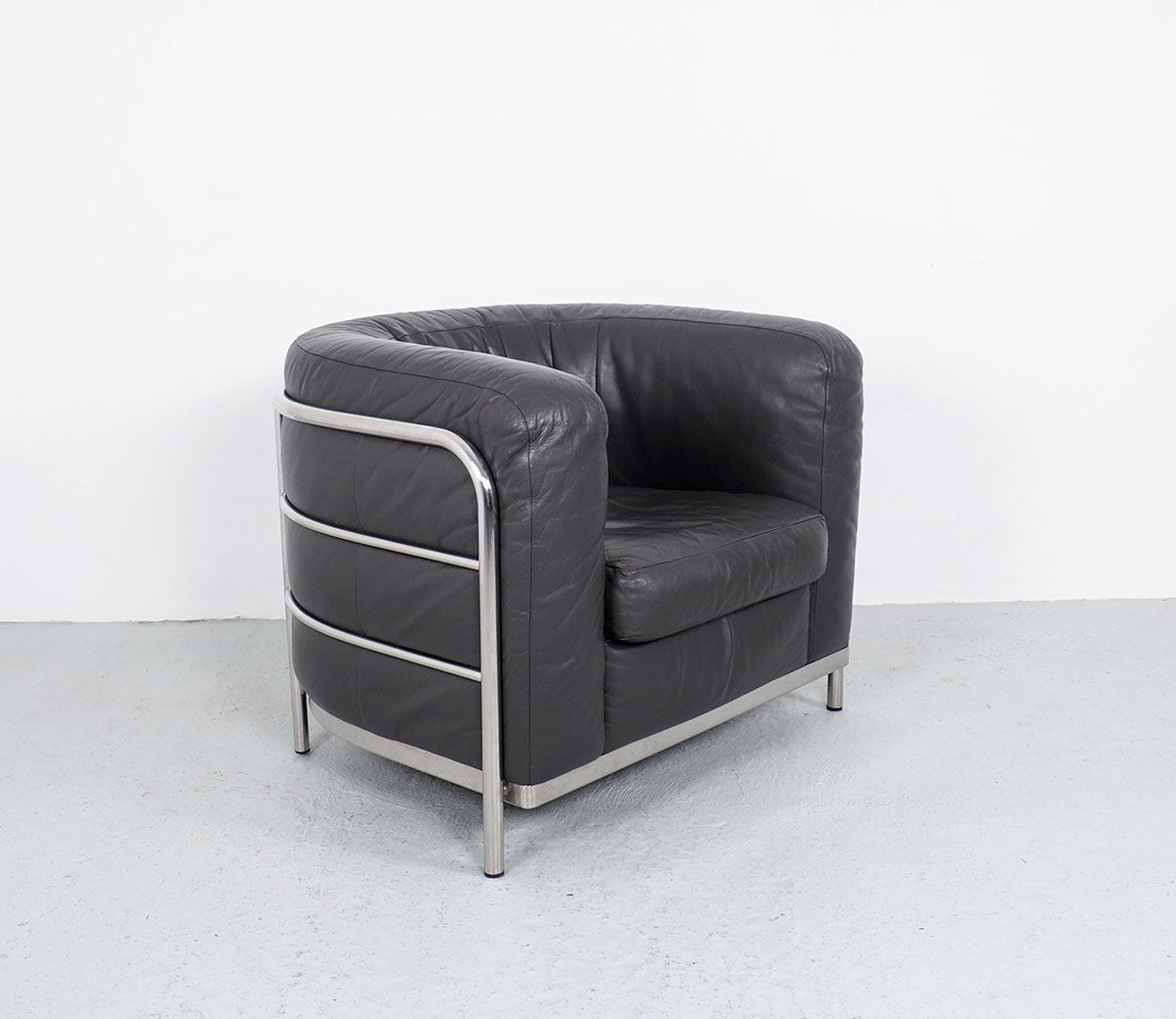 Italian Leather Onda Armchairs from Zanotta, 1980