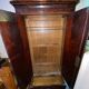 Vintage mahogany wardrobe with large low drawer