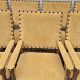 9 armchairs in the Louis XIII style