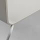 Mid-century white design chair with metal frame and plastic seat, Belgium