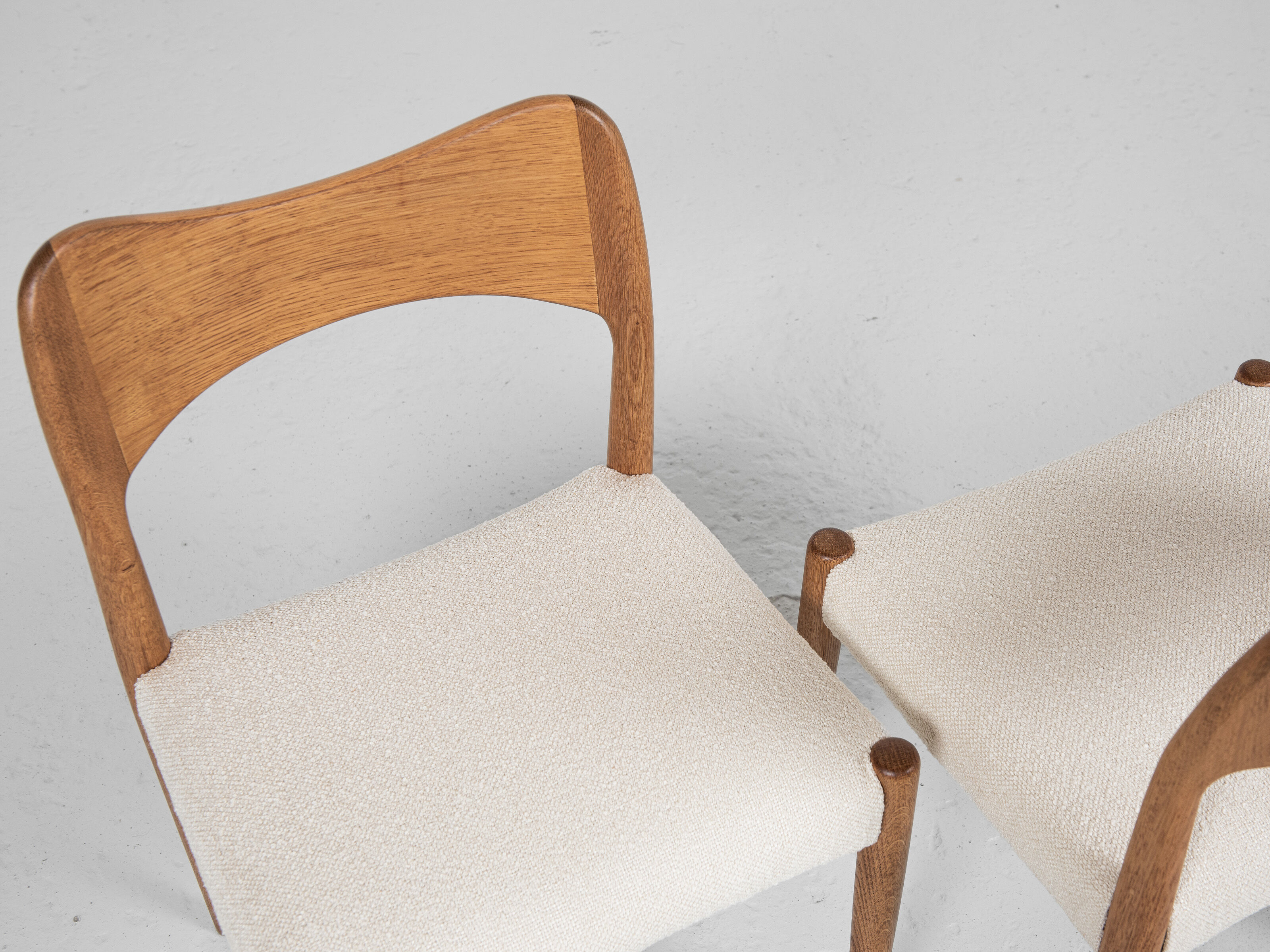 4 dining chairs in oak by Arne Hovmand Olsen for Mogens Kold 1960s