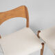 4 dining chairs in oak by Arne Hovmand Olsen for Mogens Kold 1960s