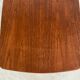 Table basse vintage danoise en teck et rotin des années 1960