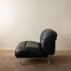 Italian Leather and Chrome Lounge Chairs, 1980s, Set of 3