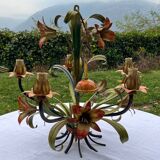 Metal chandelier Italy 60s/70s
