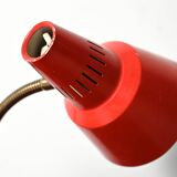 Gemi red Scandinavian table lamp, 1960s