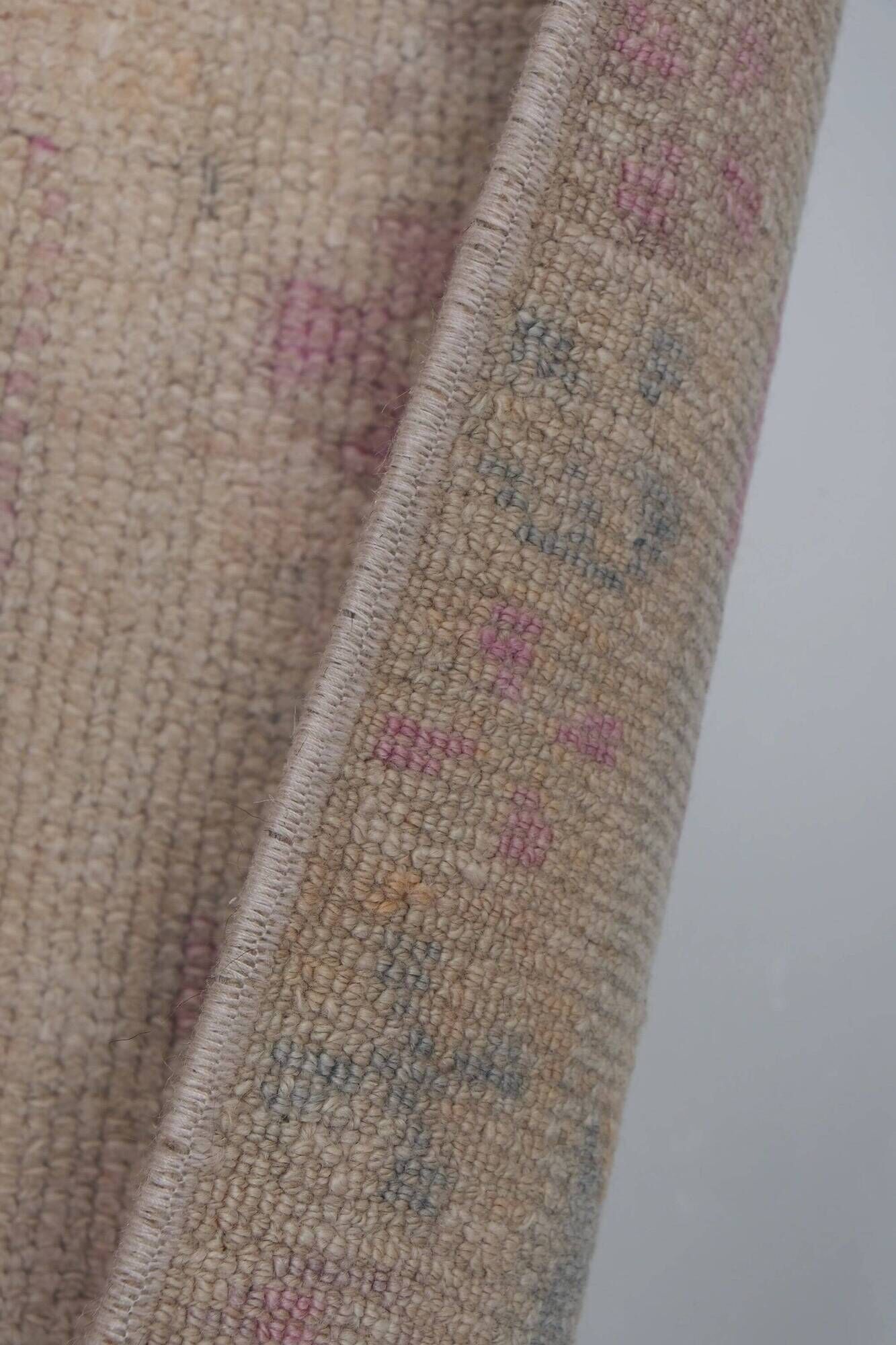 Vintage Turkish hallway rug 92x440 cm