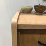 50s vintage oak chest of drawers