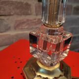 Bedside lamp in art deco glass