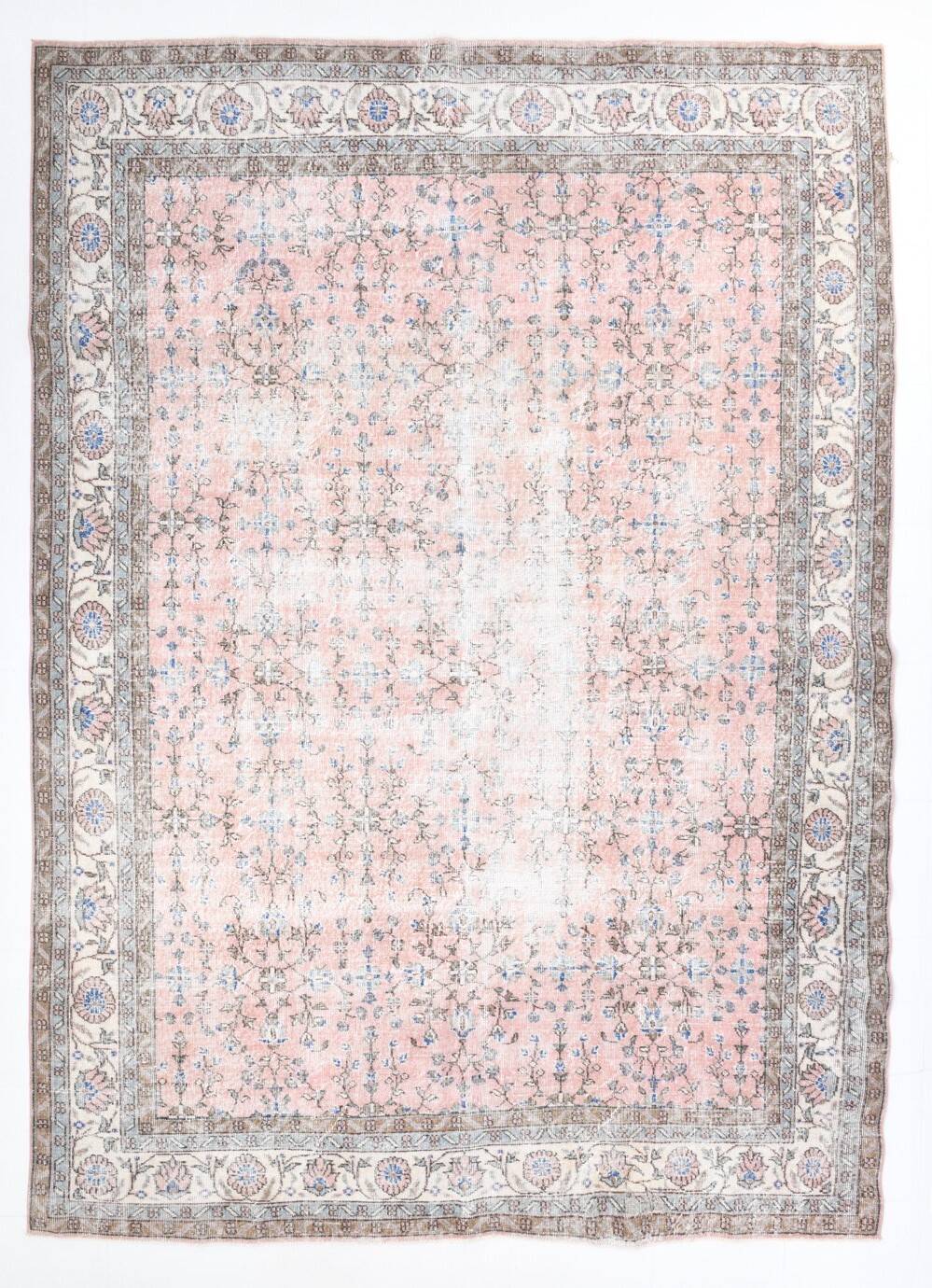 8x11 Blush Pink Oversize Persian Rug, 247x349Cm