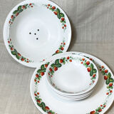 Fruit salad set, strawberry décor