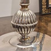 The Swedish Court Jeweler CG Hallberg, Table Lamp, Silver Plate, Swedish Grace 1930s