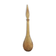 Amber-colored empoli glass decanter