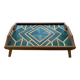 Straw marquetry tray