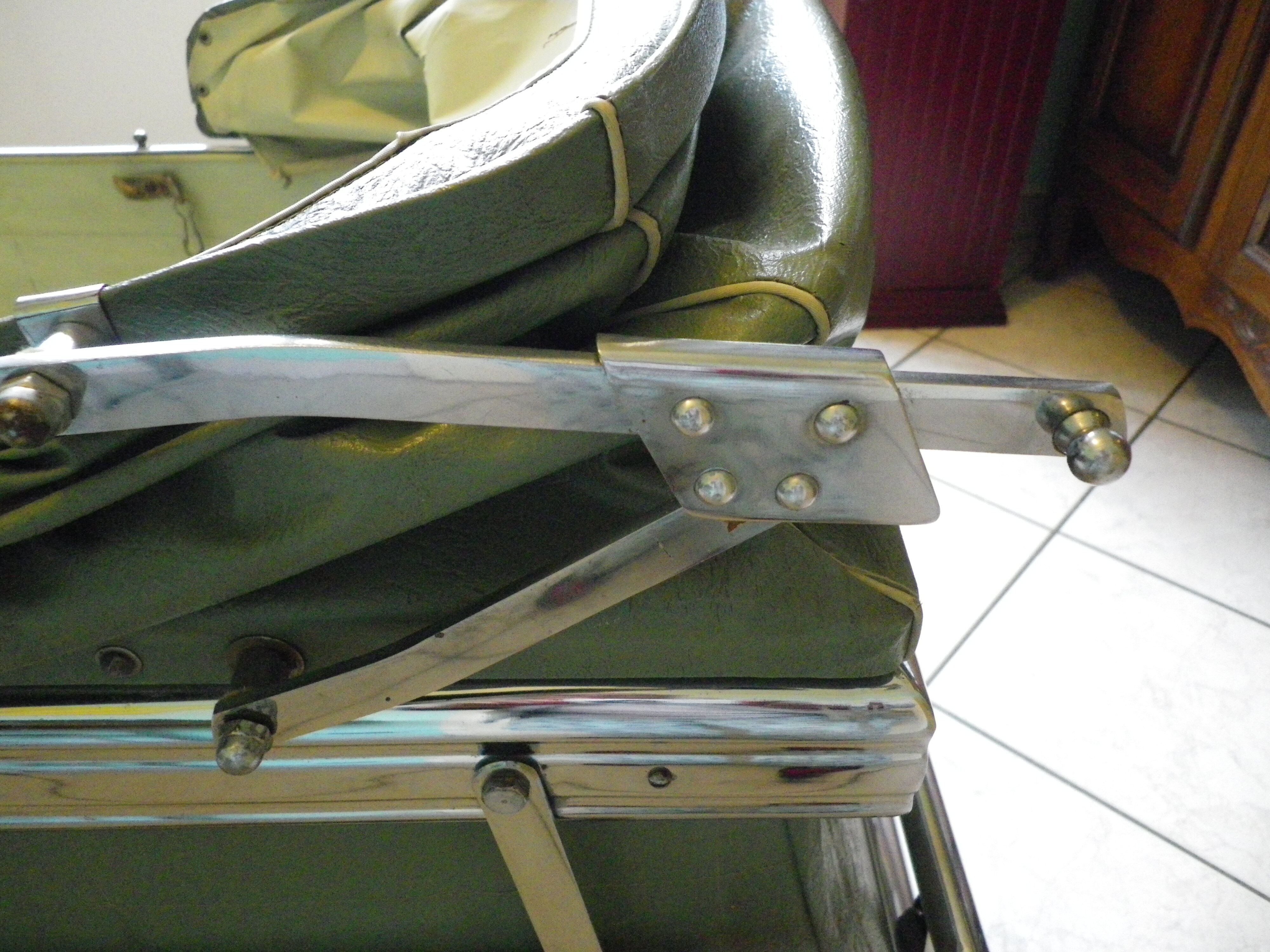 Landeau repliable d'origine de marque Flandria années 50