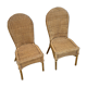 Pair of rattan chairs