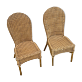 Pair of rattan chairs