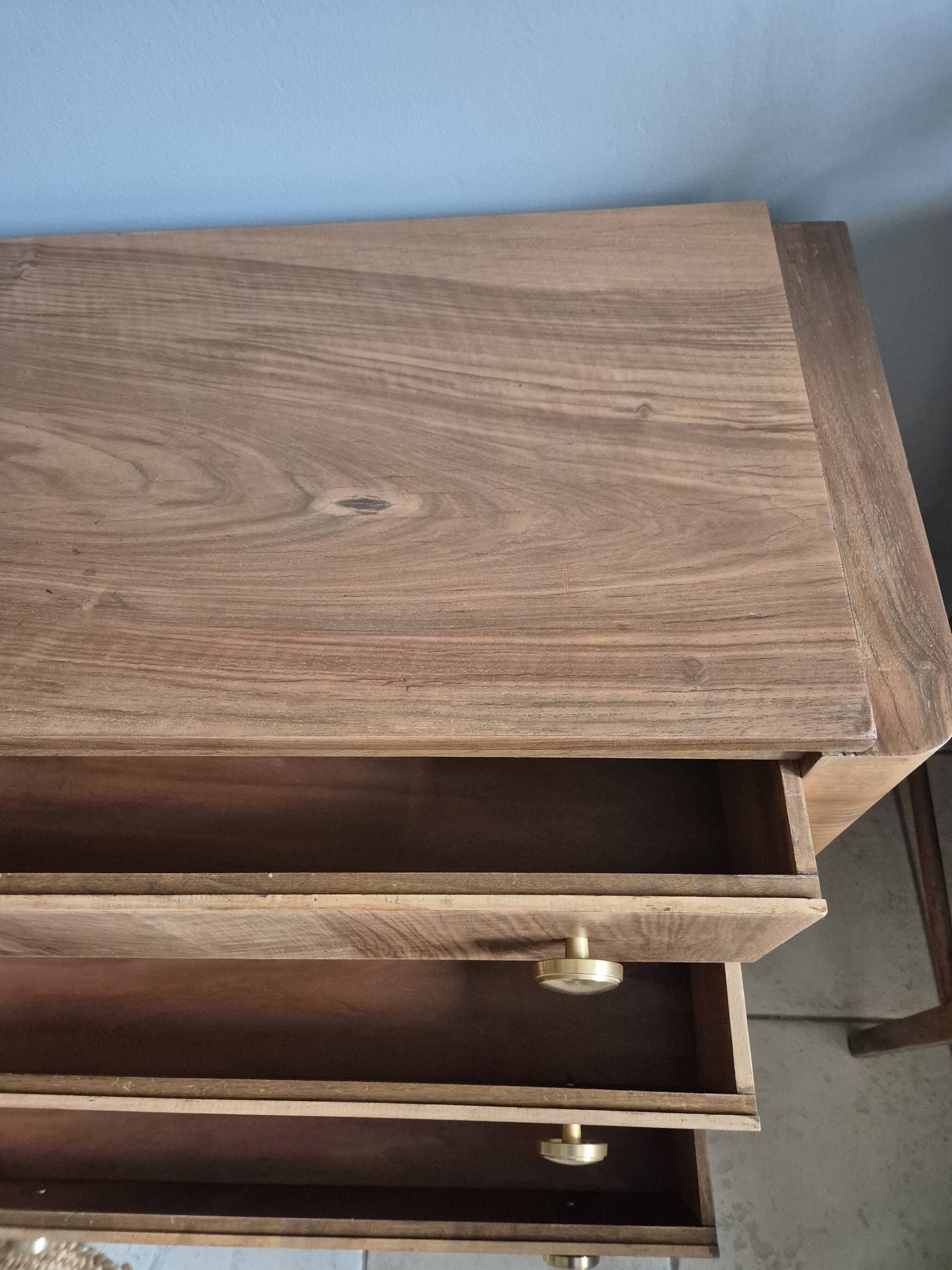 Vintage art deco burr walnut chest of drawers