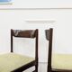 6 green Scandinavian chairs