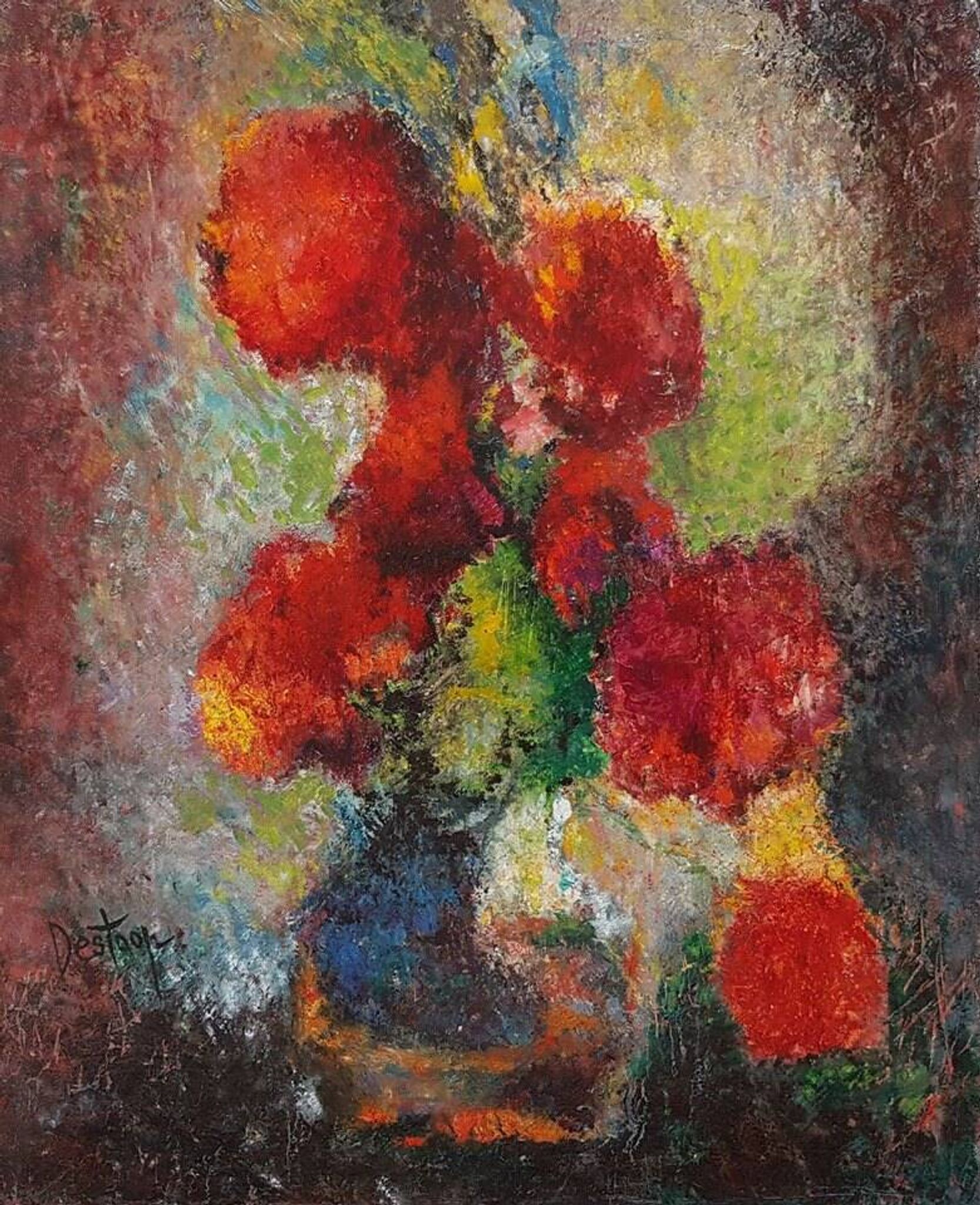 Jacques Destoop; bouquet of flowers