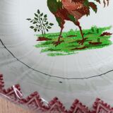 Plat de service, coq, Choisy-le-Roi