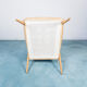 Armchair beech velvet design 1950s vintage