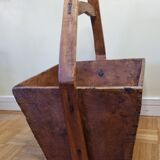 Old wooden rice or tea basket